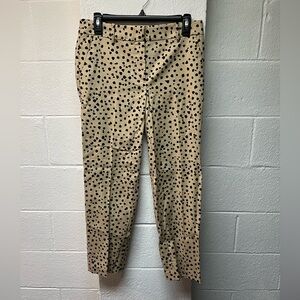 Loft Tan and Black Patterned Pants